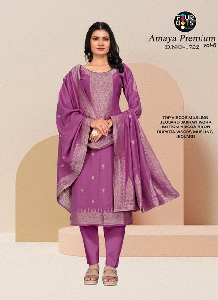 Amaya Premium Vol 6 By Fourdots Viscose Designer Salwar Suits Orders In India